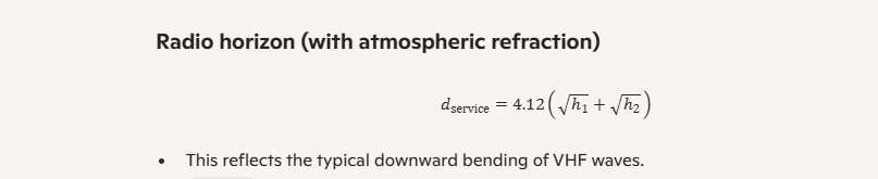Radio Horizon with Standard Refraction